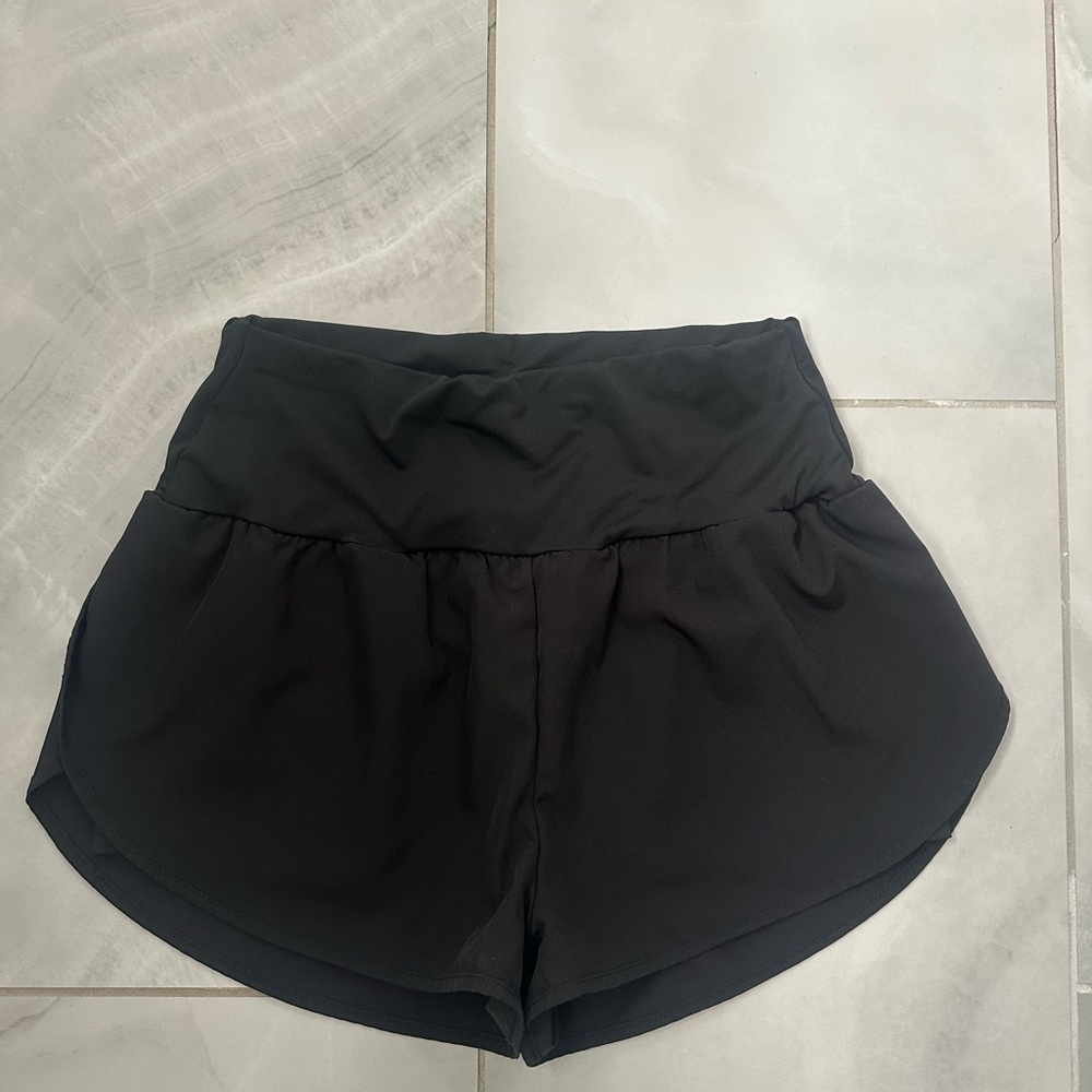 Women's Black Athletic Shorts